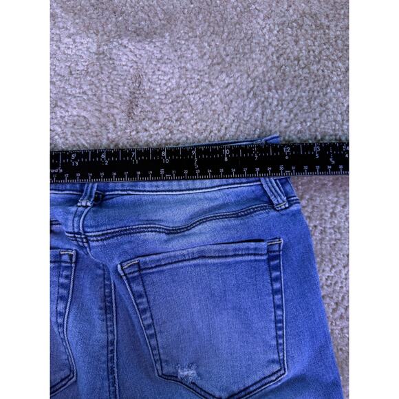 PACSUN Womens Size 24 Jeans Mid Rise Ankle Jegging Size 24 Raw Hem Stretch D878 - Picture 10 of 13